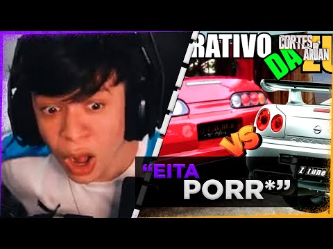 ARUAN REAGE A SUPRA vs SKYLINE GTR #6 (ZUEIRA INSANA) - Cortes do Aruan