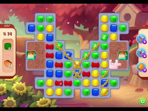 HomeScapes Level 2157 no boosters (16 moves)