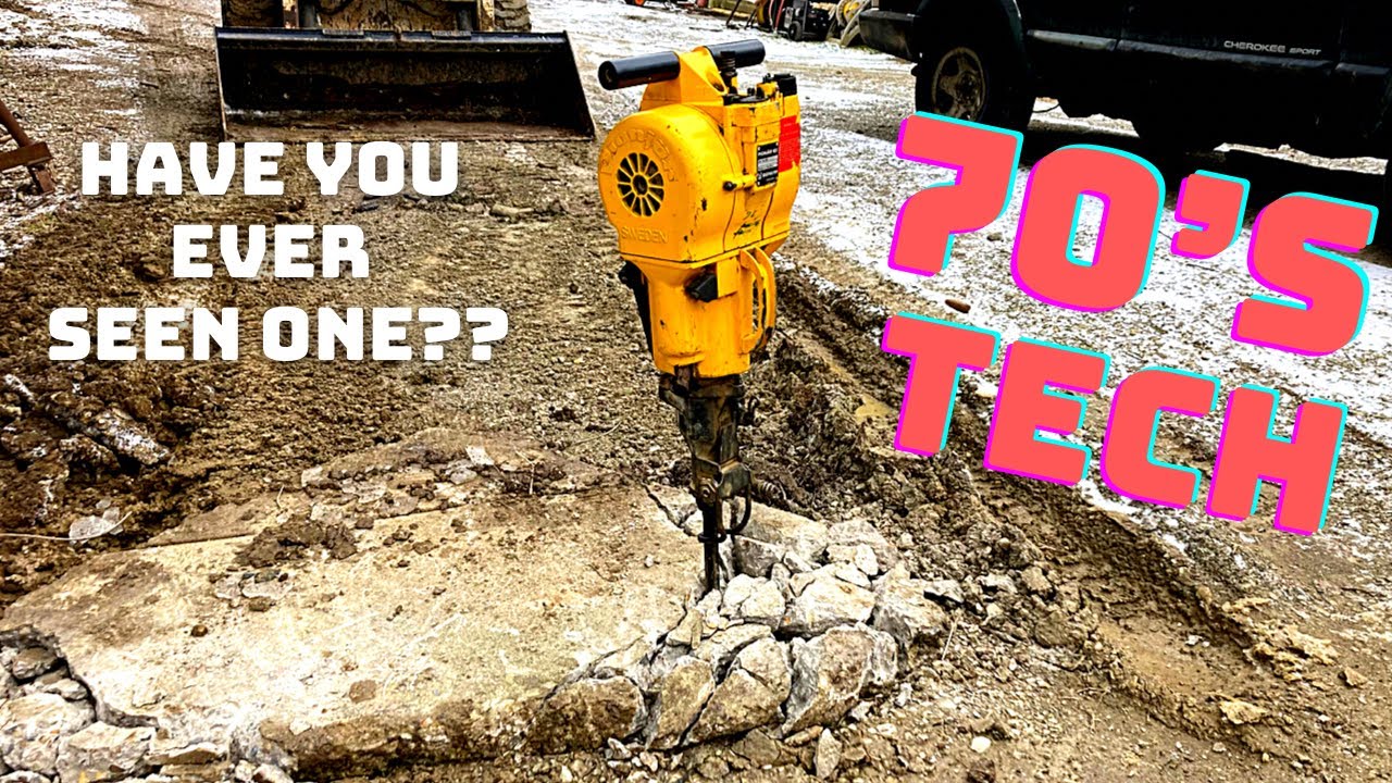 RARE? Gas Powered Jack Hammer, Will it ever Run again??  (Pionjar 120)