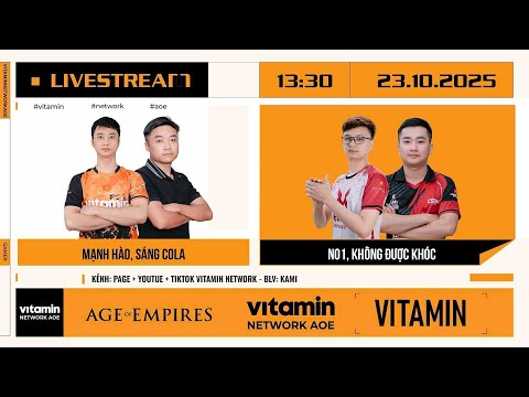 Giải đấu AOE Việt Trung 2025 | Vòng Tứ Kết |  VTM_Mạnh Hào vs Huy Đoàn | Ngày: 10-1-2026 | BLV: Kami