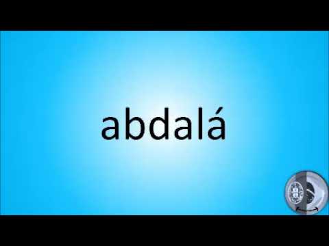 How to say abdalá