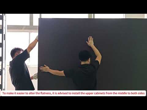 LED Display Installation Demonstration: Rear Maintenance