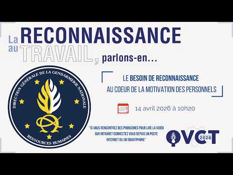 Conférence 14 avril 2026 - Le besoin de reconnaissance au coeur de la motivation des personnels