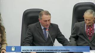 Moção de aplausos a Comunidade Ucraniana do Município de Irati