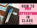 12 HACKS To PAY ATTENTION In CLASS StudyWithKiki