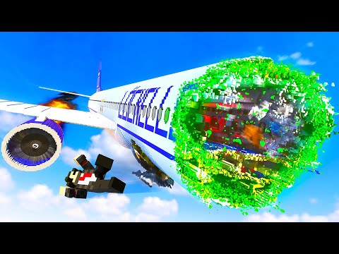 NANITES Cause Plane Crash - Teardown Mods Gameplay