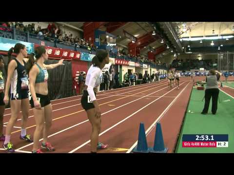 Girls 4x400m Relay Section 2 - New Balance Nationals Indoor 2014