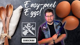 EASY-PEEL Hardboiled EGGS! The secret to peeling eggs every time, and no extra junk! #eggs #ketodiet