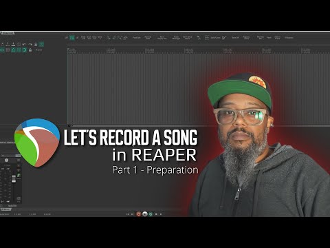 Let's Record a Song in REAPER - Part 1 - Preparing and Editing Project Defaults
