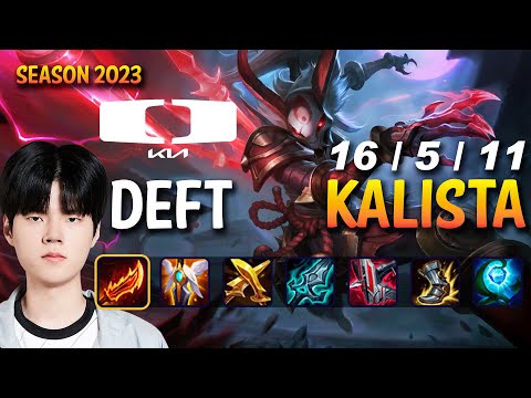 DK Deft KALISTA vs EZREAL ADC - Patch 13.18 KR Ranked
