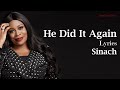 He Did It Again With Lyrics Sinach Gospel Songs Lyrics