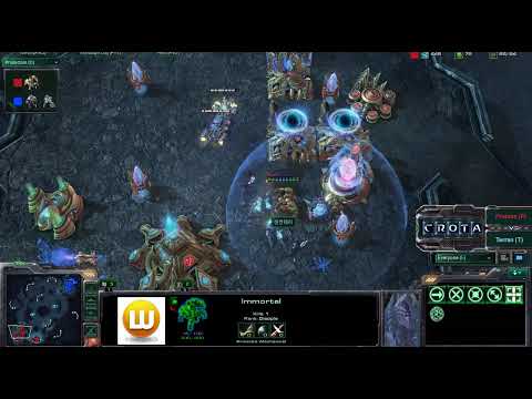StarCraft 2 - SC223 - Protoss vs Terran on Xelnaga Caverns Part 1