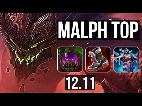 MALPHITE vs GRAGAS (TOP) | Rank 6 Malph | KR Challenger | 12.11