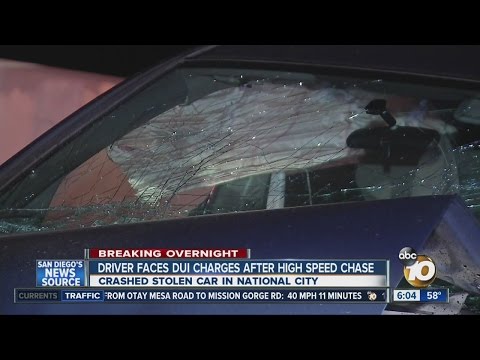 Man crashes stolen car during high-speed chase