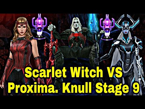 Proxima Midnight VS Scarlet Witch WBL Knull Stage 9 Showcase - Marvel Future Fight