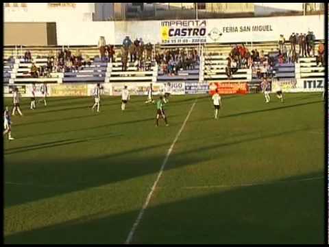 C. D. Díter Zafra 3 - 1 U. P. Plasencia, segundo tiempo y rueda de prensa