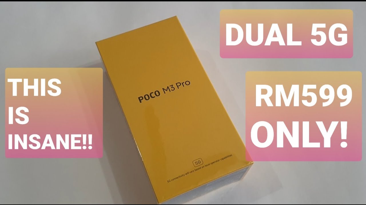 POCO M3 Pro 5G Unboxing And First Impression! Less Than USD$150, 5G Phone! Insane But I Like It!