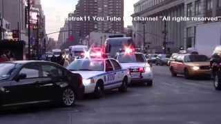 Best of 2014 NYPD responding policecars on New York streets HD ©