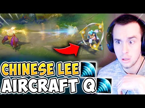 CHINESE LEE SIN DISCOVERS AIRCRAFT Q MECHANIC?! CHINESE URF PLAYS - League of Legends