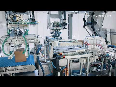 Schubert - lightline Cartonpacker: The smart case packer for erecting, filling and closing cartons