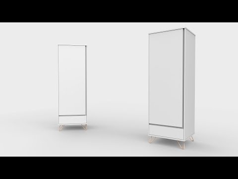 Elona Single Wardrobe | 3D Model