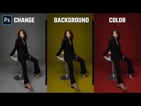 Easily Change background color in photoshop