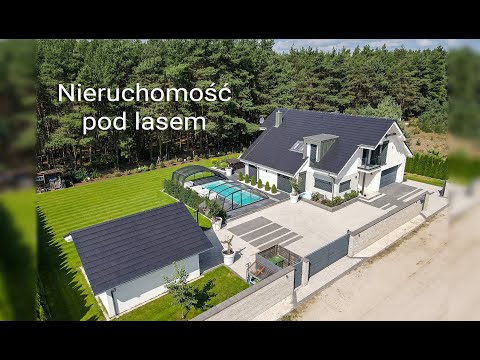 Przepiękna nieruchomość na sprzedaż pod lasem. Ujęcia z powietrza