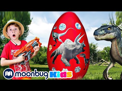 Giant Raptor Dinosaur Egg! | T-Rex Ranch Adventures | Kids Songs | Moonbug Kids