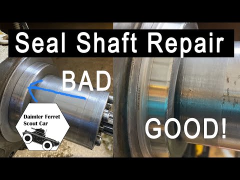 Repairing a worn hub seal shaft using a SKF Speedi Sleeve on my Daimler Ferret