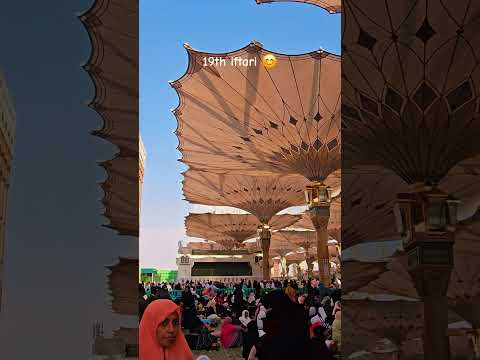 19th iftari masjidnabawi live in madina #reels #madinekibaatein #shorts