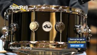 Video thumbnail for DW 6.5x14 Collectors Black Nickel over Brass Snare Drum - Quick n' Dirty by soundpurestudios