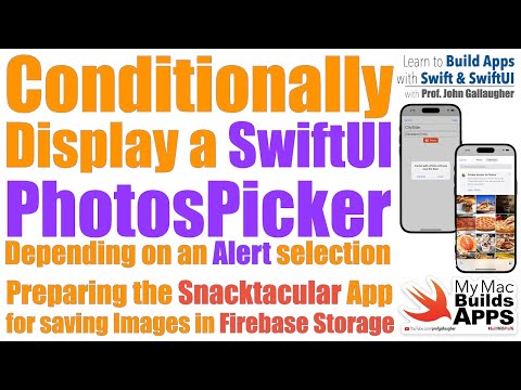Ch. 8.8 Selecting Photos from a Conditionally Presented PickerView, Snacktacular App (2024)