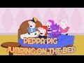 Five Little Peppa Pig Jumping On The Bed 5 Little Monkeys Jumping On The Bed Nursery Rhymes Songs