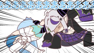 【手描き】こぼを泣かせてしまい焦るラプ様【ホロライブ/切り抜き漫画/こぼ・かなえる/ラプラス】