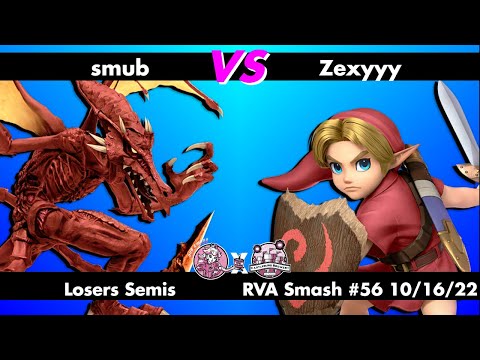RVA Smash #56: smub (Ridley) vs Zexyyy (Young Link) - Losers Semis - Super Smash Bros Ultimate SSBU