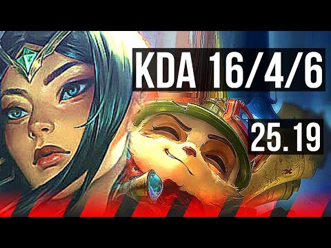 IRELIA vs TEEMO (TOP) | 74% winrate, 9 solo kills, Dominating | EUW Master | 25.19