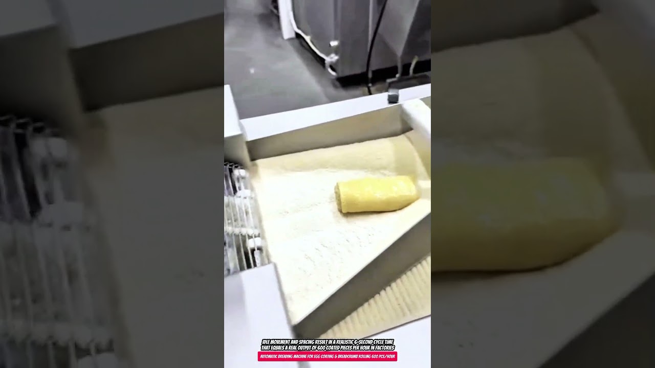 Automatic Breading Machine for Egg Coating & Breadcrumb Rolling 600 pcs/hour