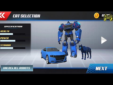 Cat Robot Car Transformation War Robot - Android Gameplay 1080p60