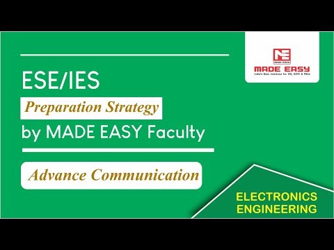 ESE/IES Preparation Strategy for Advance communication