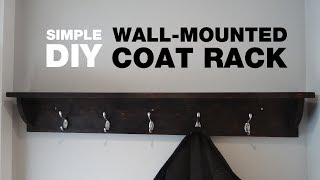 How to Build a Wall-Mounted Coat Rack