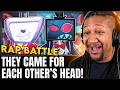 WIDD REACTS Tenna Vs Vox DELTARUNE Vs Hazbin Hotel RAP BATTLE