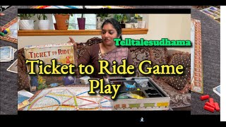 How to play Ticket to ride game play in tamil with family Rules explained with tips.