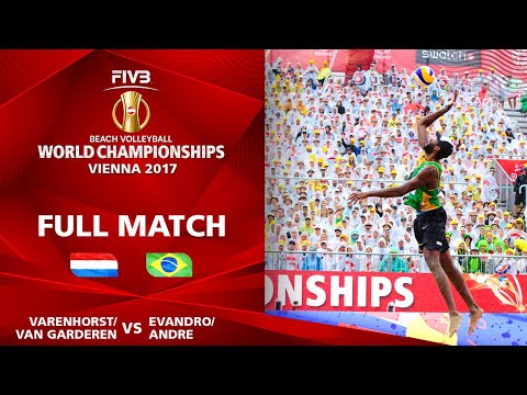 Varenhorst/Van Garderen vs. Evandro/André - Semifinal | Beach Volleyball World Champs Vienna 2017