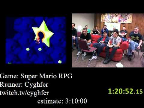 Super Mario RPG - SPEED RUN (3:00:21) by Cyghfer - AGDQ 2012