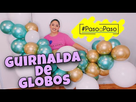 Balloon garland step by step