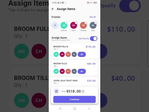 SplitEven: AI Bill Splitter