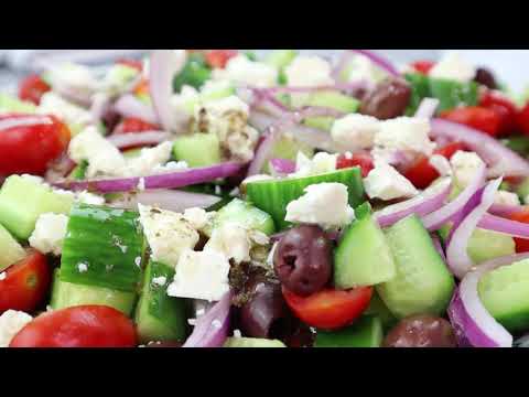 Chopped Greek Salad with Greek Dressing | Yo Mama's Foods