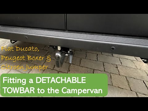 Fitting a DETACHABLE TOWBAR to our Fiat Ducato based Elddis CV20 Campervan