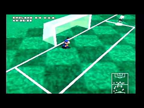 Actua Soccer on Sony Playstation / PS1. Gameplay & Commentary