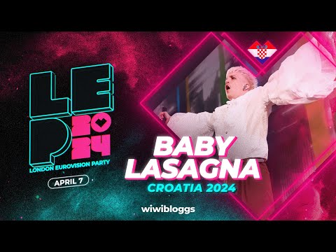 🇭🇷 Baby Lasagna "Rim Tim Tagi Dim" (Croatia 2024) - LIVE @ London Eurovision Party 2024